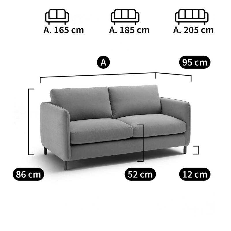 Sofa Loméo, 2-, 3- oder 4-Sitzer, Baumwolle/Polyester von LA REDOUTE INTERIEURS