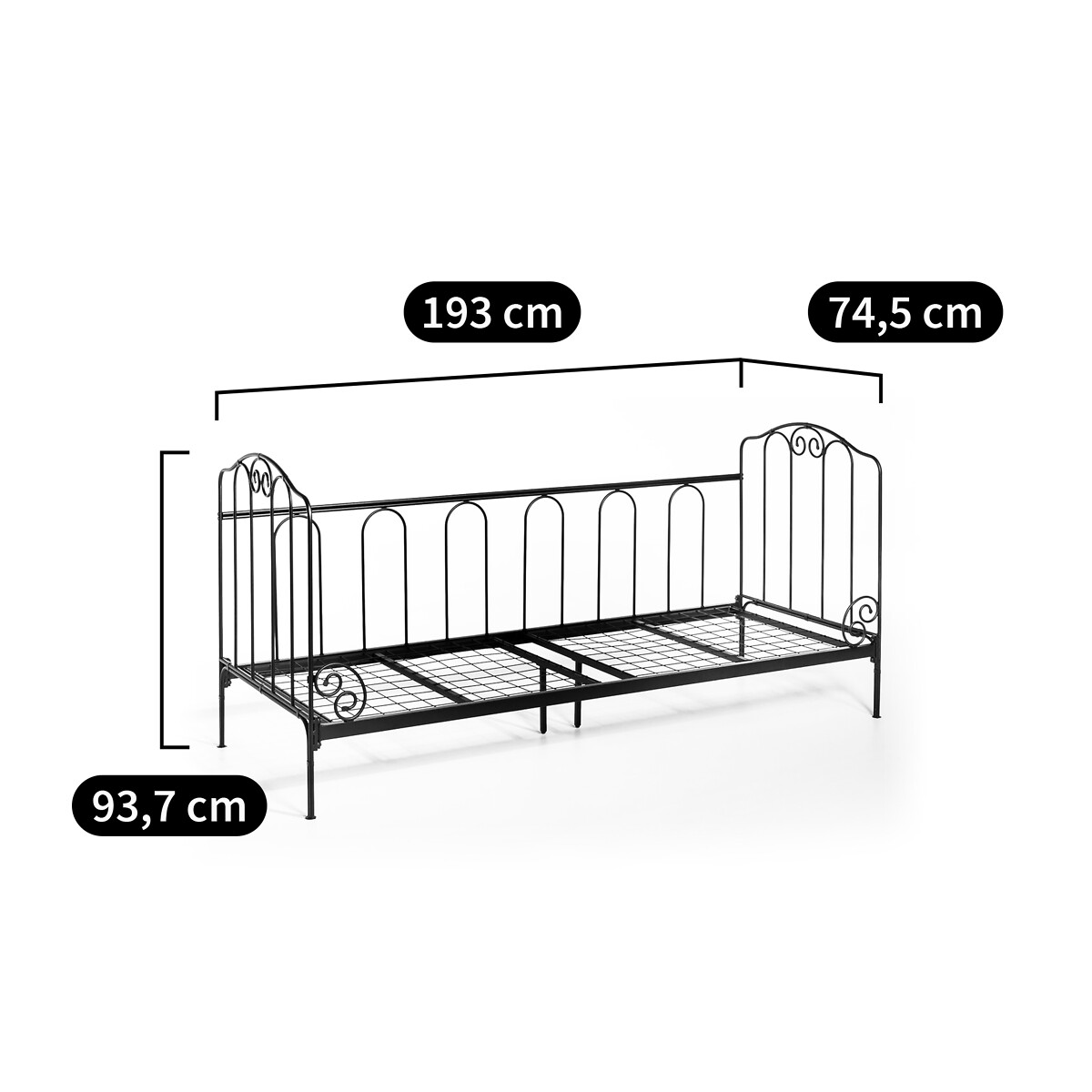 Sofabank Cidia, Stahl von SO'HOME