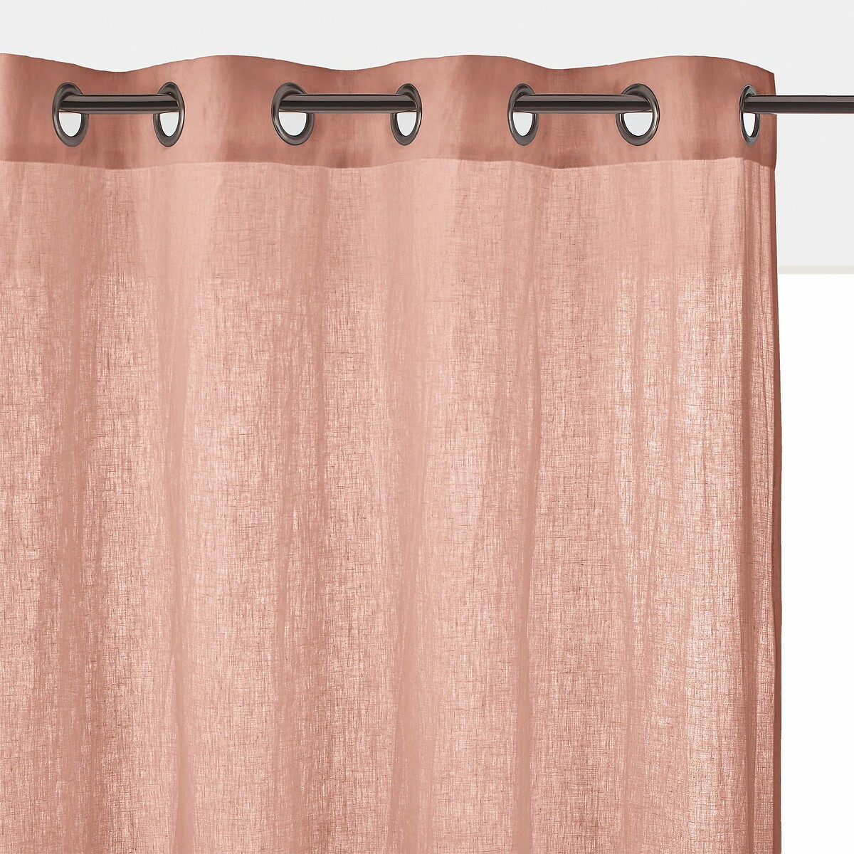 Vorhang Onega aus vorgewaschenem Leinen, Ösen, heizungsgeeignet von LA REDOUTE INTERIEURS