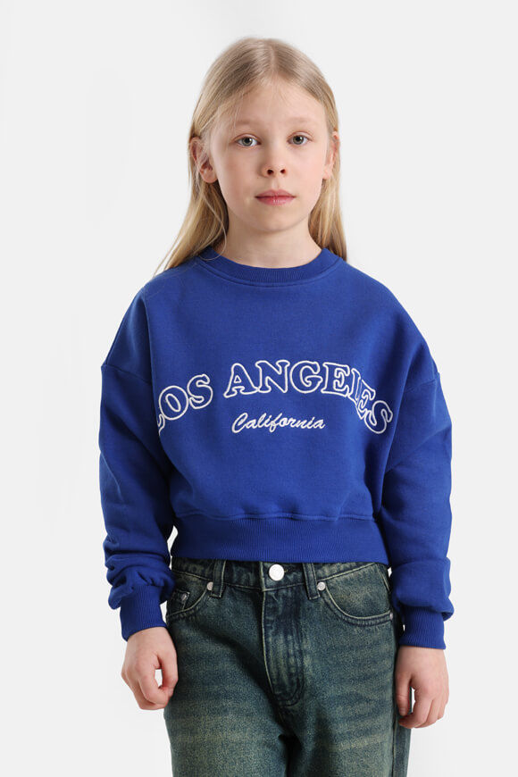 LA SHADY GIRLS Crop Sweatshirt | Royal | Mädchen  | 14 von LA SHADY GIRLS