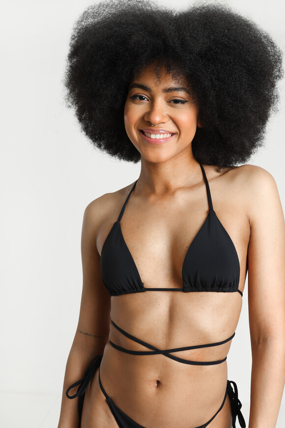 LA SHADY Triangel Bikini-Oberteil | Schwarz | Damen  | XS von LA SHADY