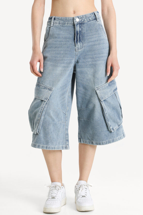 LA SHADY Cargo Jeansshorts | Gewaschen Blau | Damen | 38 LA SHADY Cargo Jeansshorts | Gewaschen Blau | Damen | 38 von LA SHADY