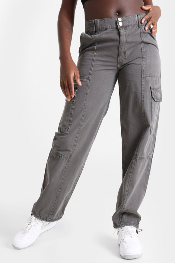 LA SHADY Cargohose | Dunkelgrau | Damen  | 34 von LA SHADY