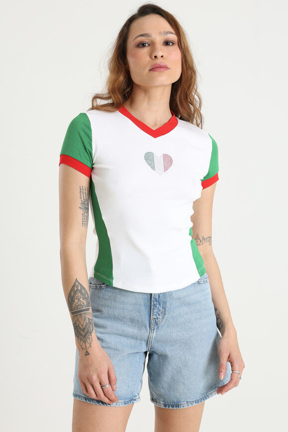 LA SHADY Crop T-Shirt | Weiss | Damen | L LA SHADY Crop T-Shirt | Weiss | Damen | L von LA SHADY