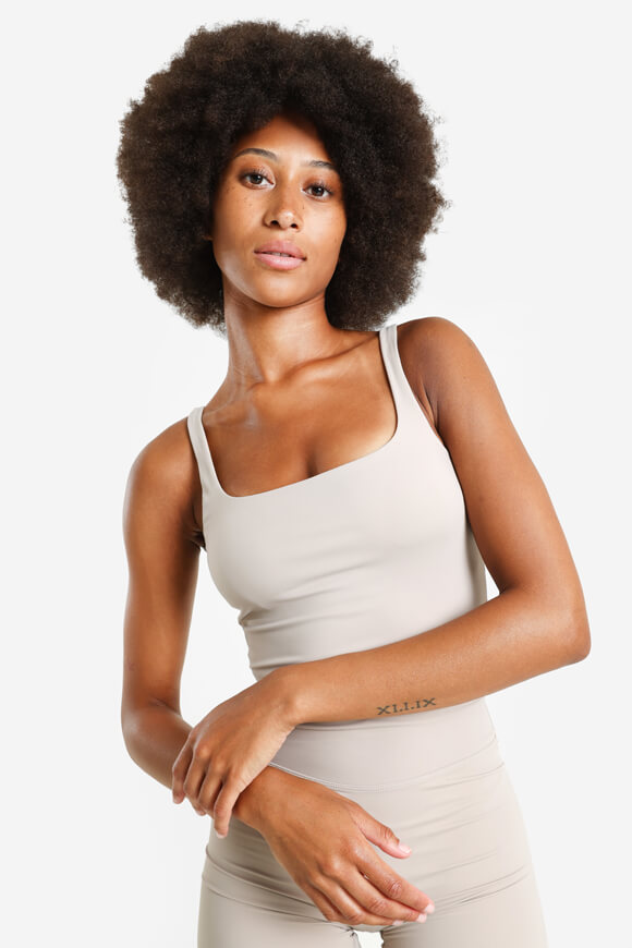 LA SHADY Crop Trägertop | Beige | Damen  | S von LA SHADY