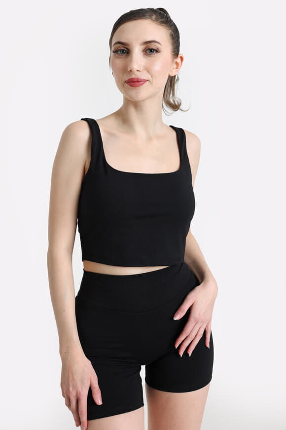 LA SHADY Crop Trägertop | Schwarz | Damen  | XS von LA SHADY