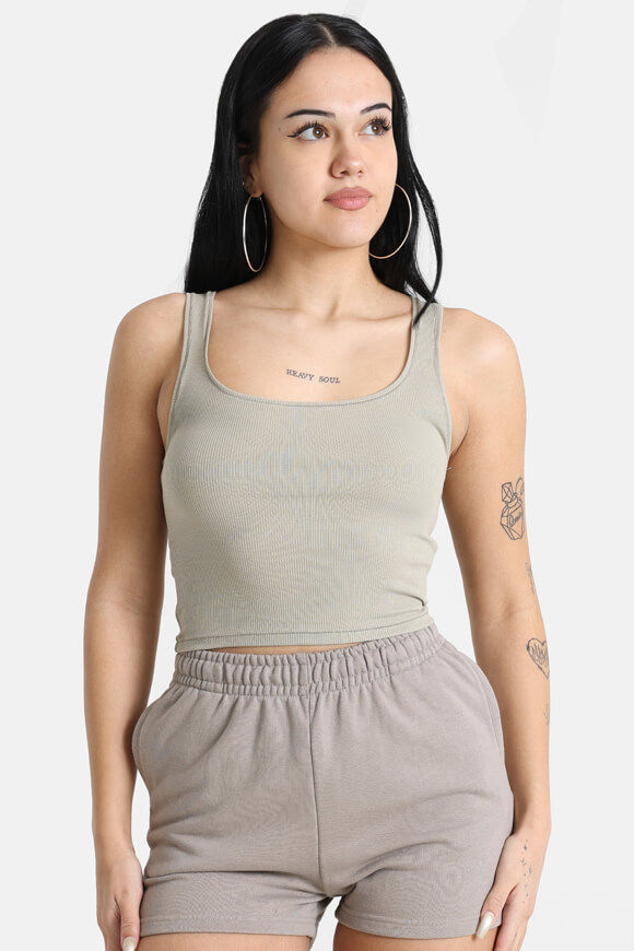 LA SHADY Geripptes Crop Top | Hellolive | Damen  | L von LA SHADY