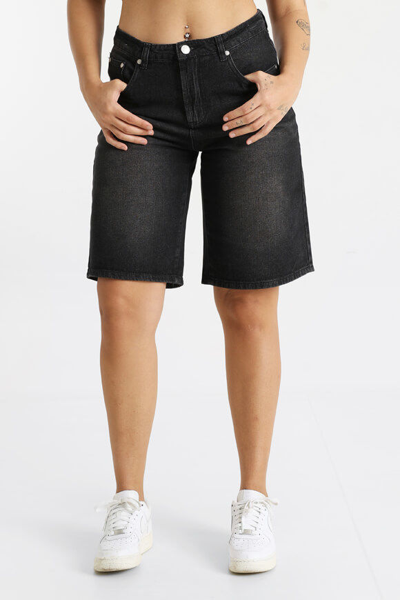 LA SHADY Jeansshorts | Schwarz Denim | Damen  | 42 von LA SHADY