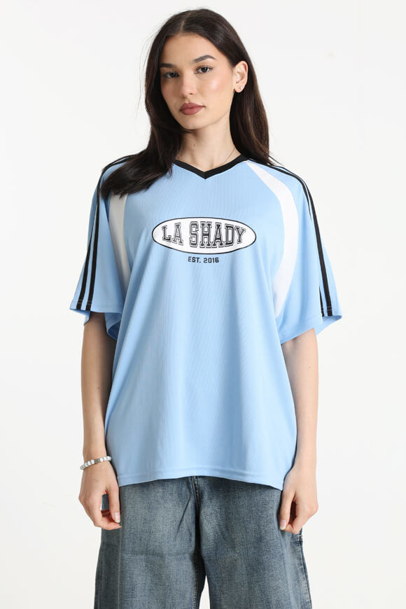 LA SHADY Mesh Oversize T-Shirt | Blau | Damen | M LA SHADY Mesh Oversize T-Shirt | Blau | Damen | M von LA SHADY
