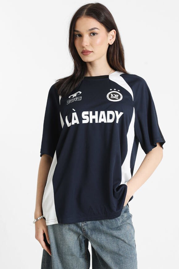 LA SHADY Mesh Oversize T-Shirt | Marineblau | Damen | L LA SHADY Mesh Oversize T-Shirt | Marineblau | Damen | L von LA SHADY