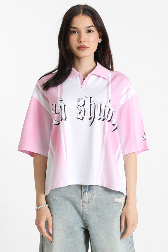 LA SHADY Mesh Poloshirt | Hell Pink | Damen | XS LA SHADY Mesh Poloshirt | Hell Pink | Damen | XS von LA SHADY