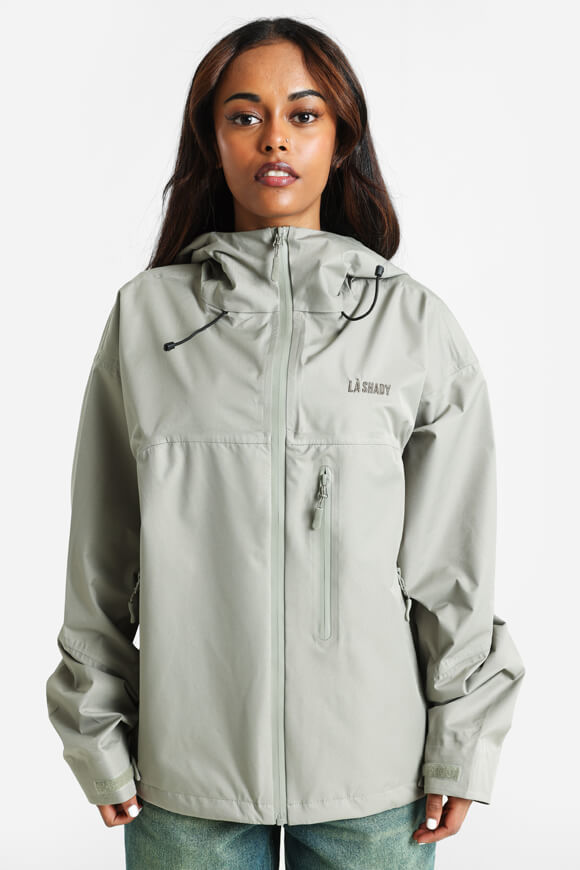 LA SHADY Regenjacke | Grau/Grün | Damen  | L von LA SHADY