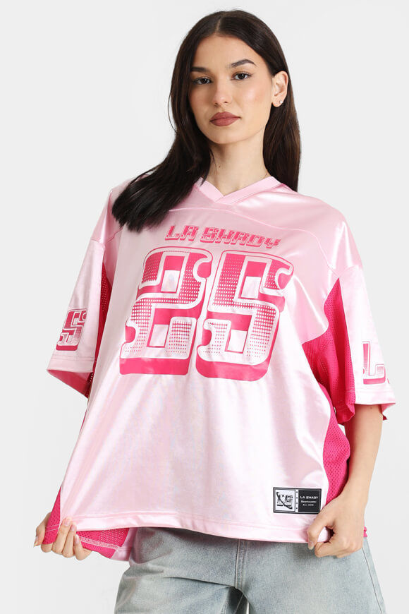 LA SHADY Satin Oversize T-Shirt | Pink | Damen | M LA SHADY Satin Oversize T-Shirt | Pink | Damen | M von LA SHADY