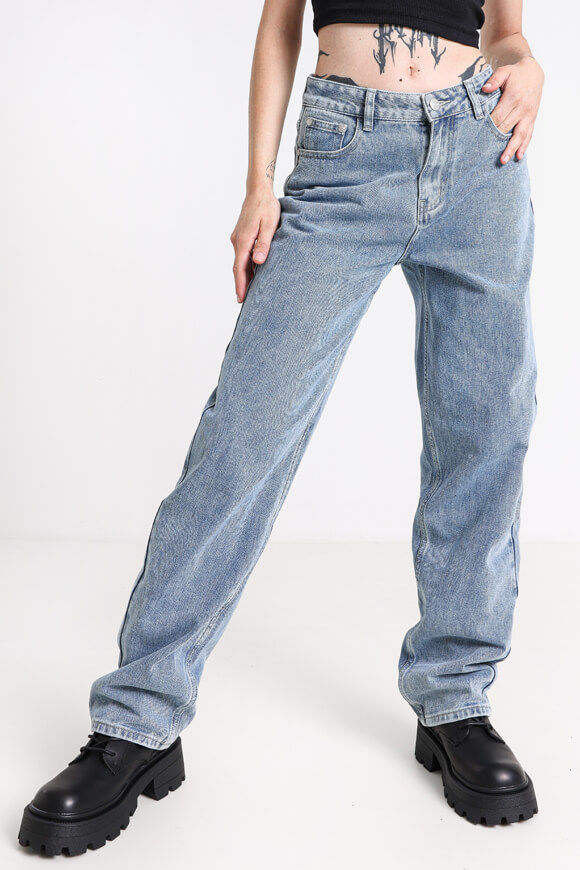 LA SHADY Straight Fit Jeans | Blau | Damen  | 32 von LA SHADY