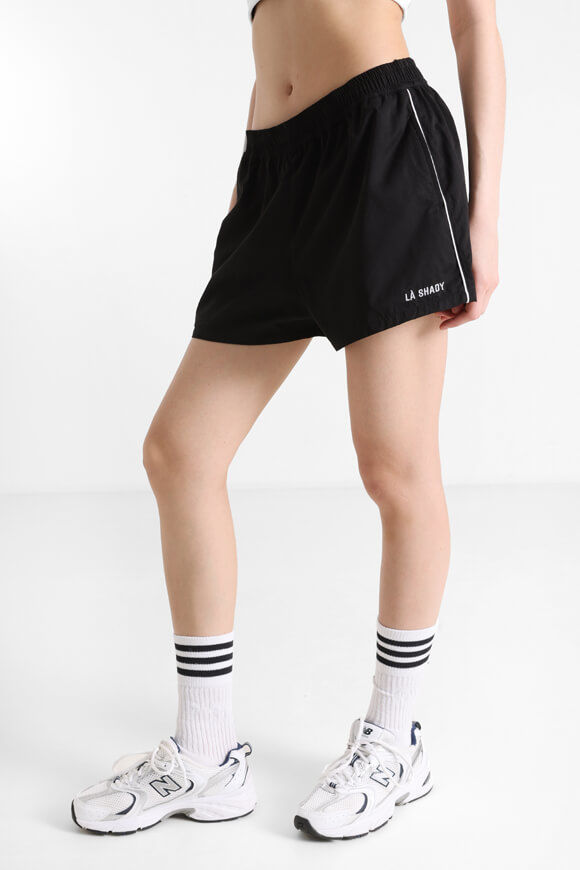 LA SHADY Trainingsshorts | Schwarz + Weiss | Damen  | XXS von LA SHADY