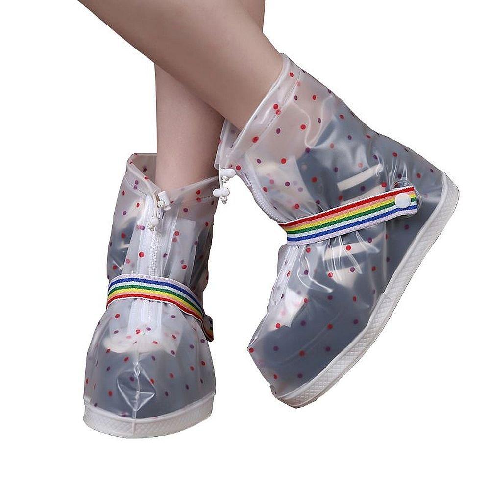 Rainbow Day Überziehschuhe Damen Transparent 38-39 von LA VAGUE