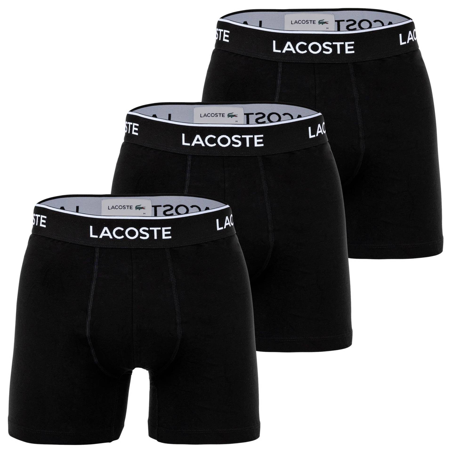 Boxershort Stretch Herren Schwarz S von LACOSTE