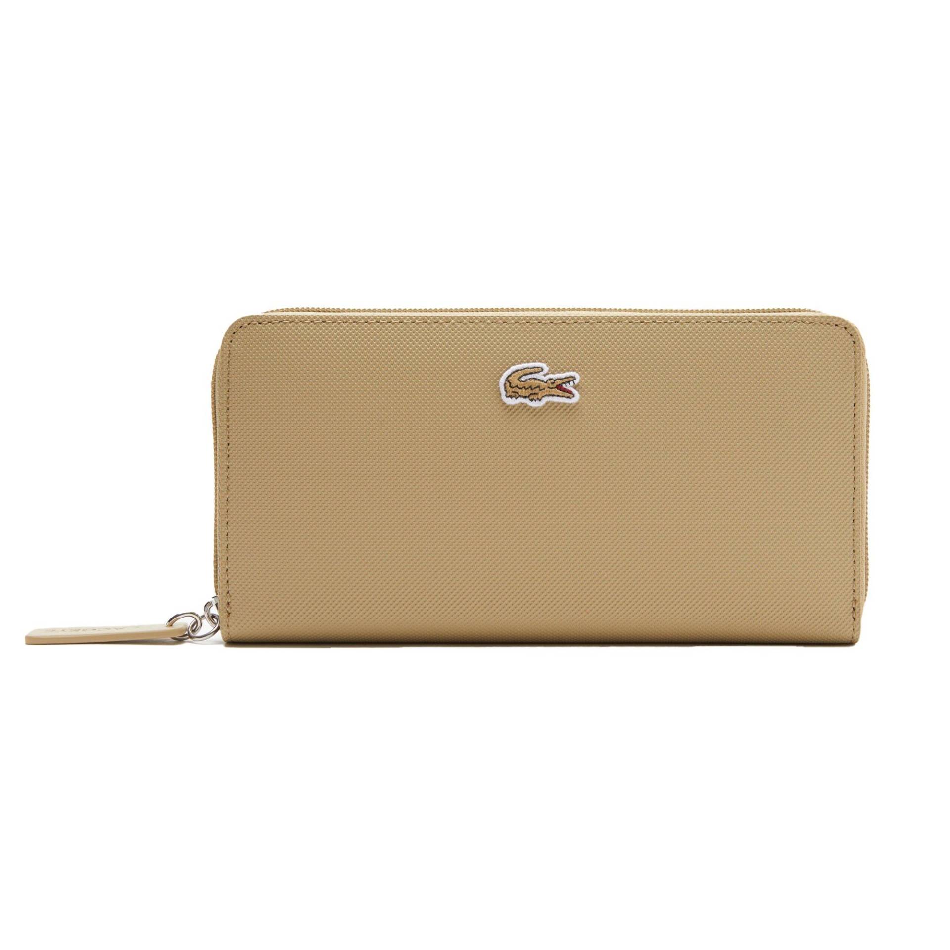 Geldbörse Damen Beige ONE SIZE von LACOSTE