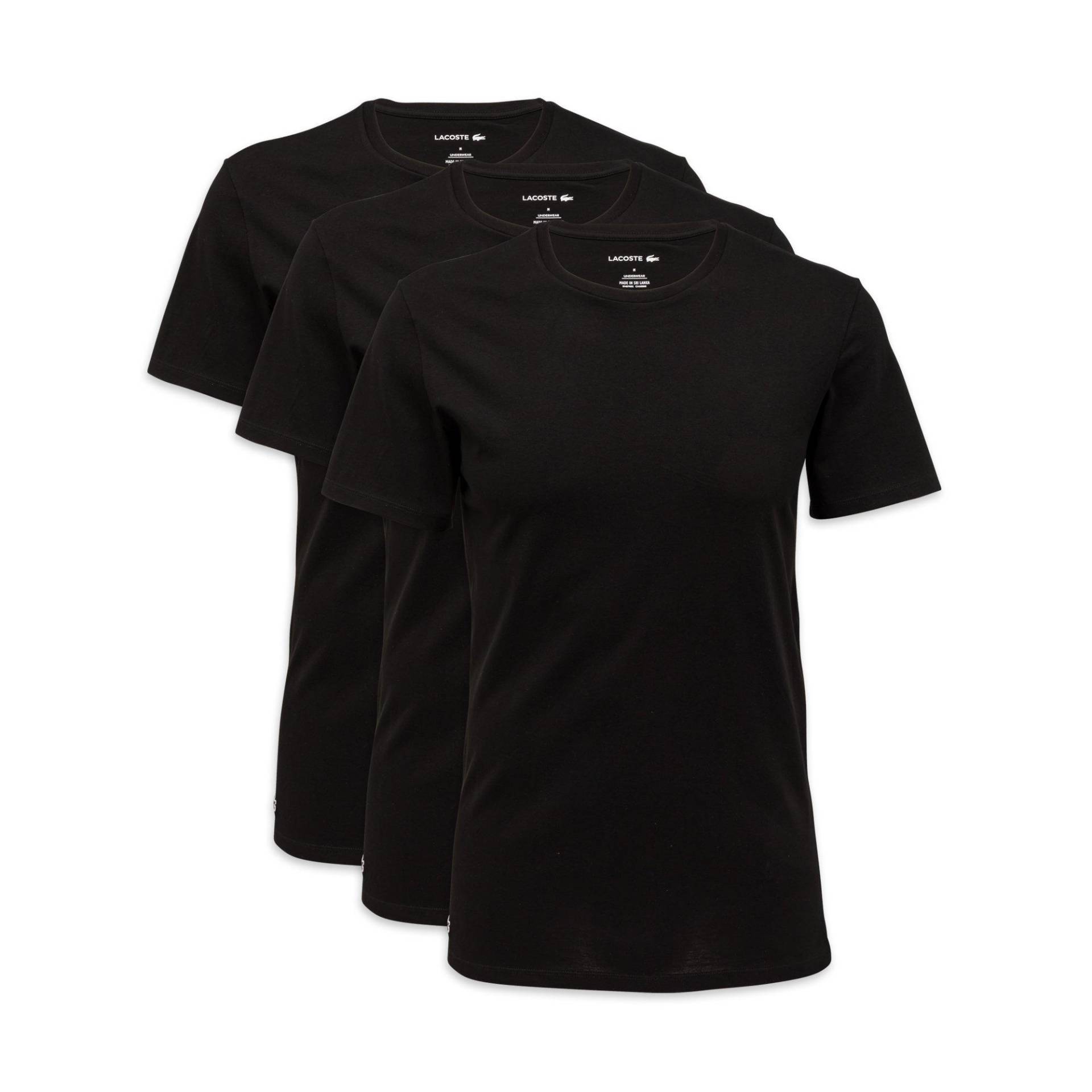 T-shirt, Rundhals, Kurzarm Herren Black S von LACOSTE