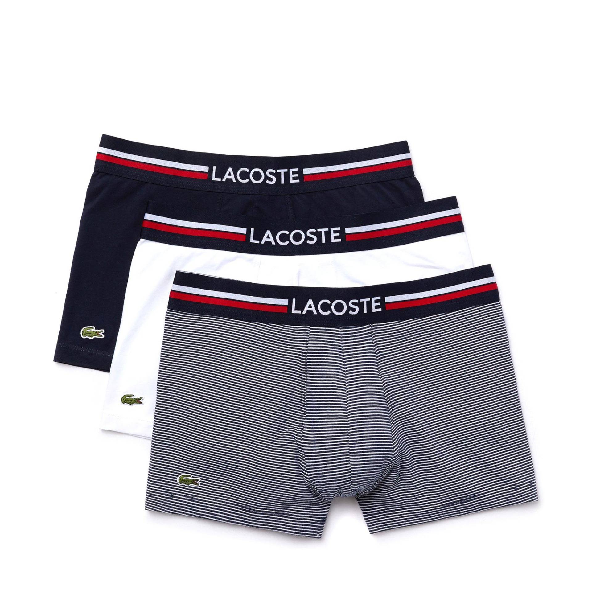 Triopack, Pantys Herren Weiss M von LACOSTE