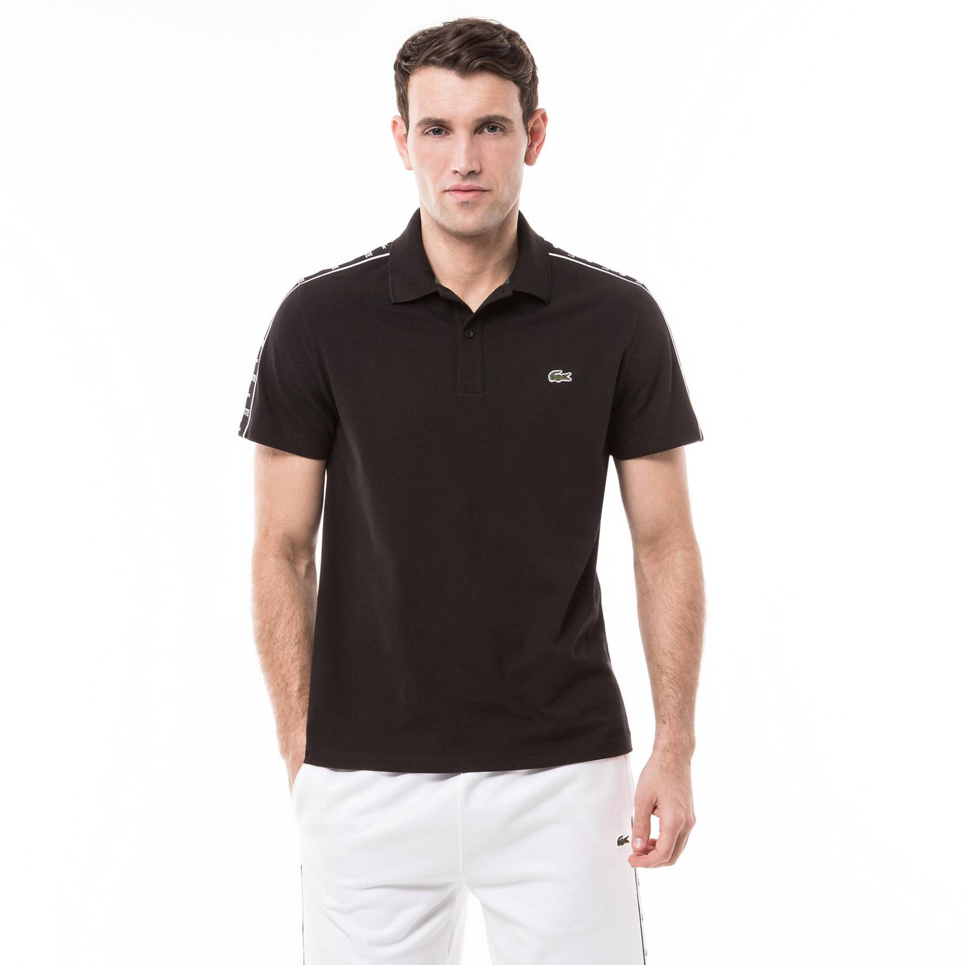 Poloshirt, Kurzarm Herren Noir  T5 von LACOSTE