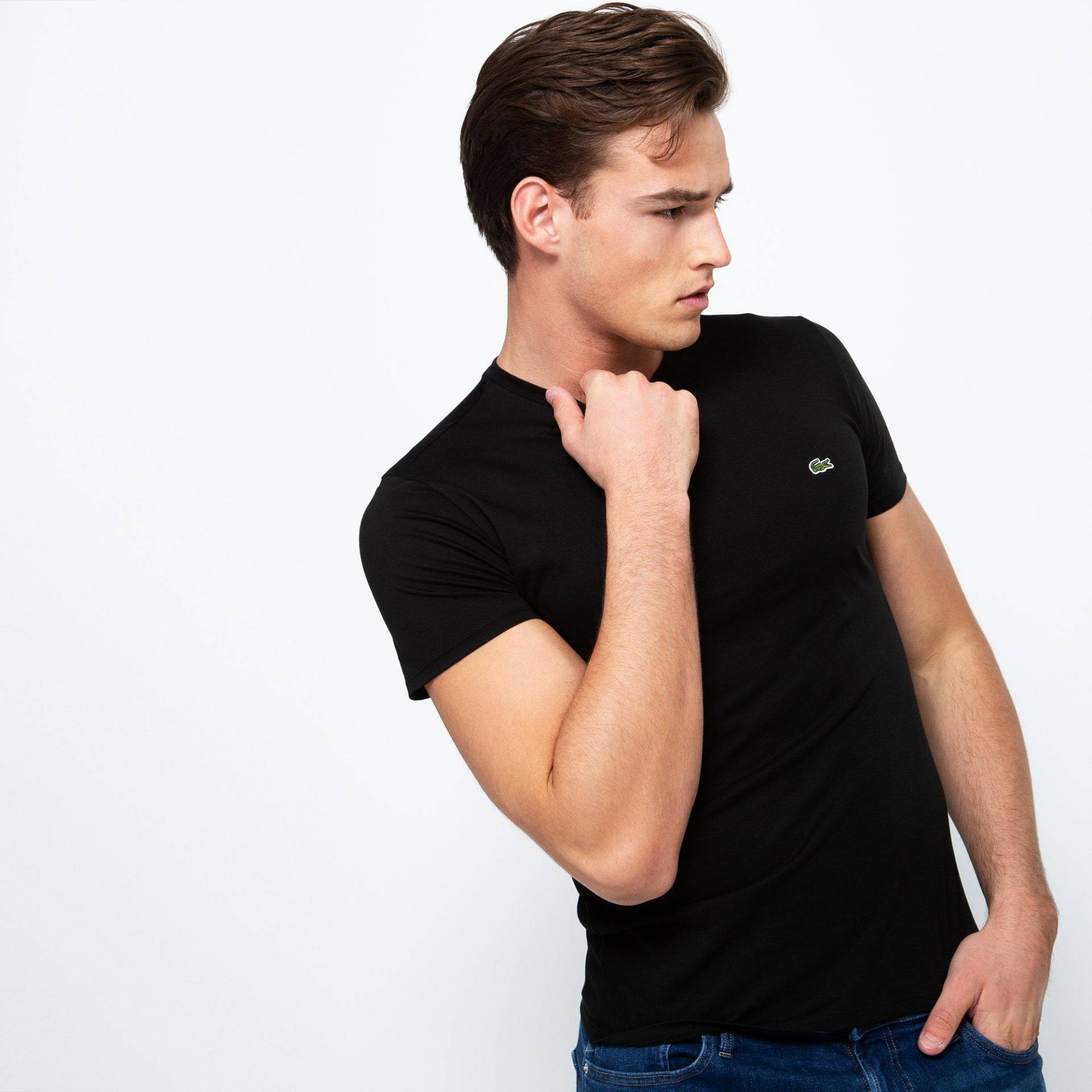 T-shirt, Modern Fit, Kurzarm Herren Black T4 von LACOSTE