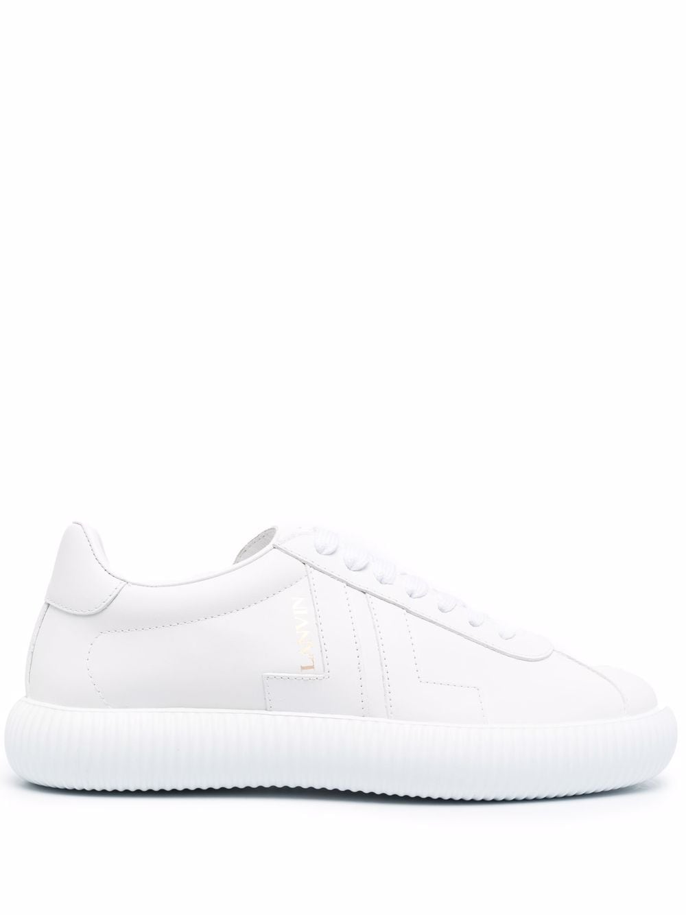 Lanvin Glen leather low-top sneakers - White von Lanvin