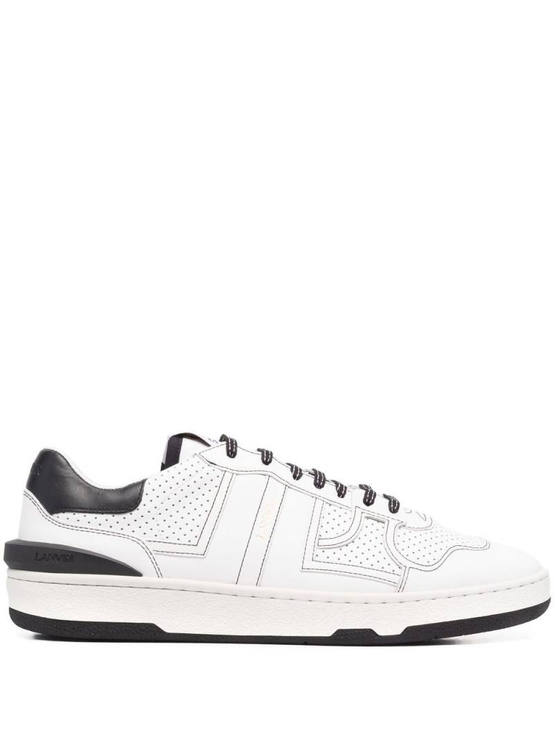 Lanvin perforated-panel leather sneakers - White von Lanvin