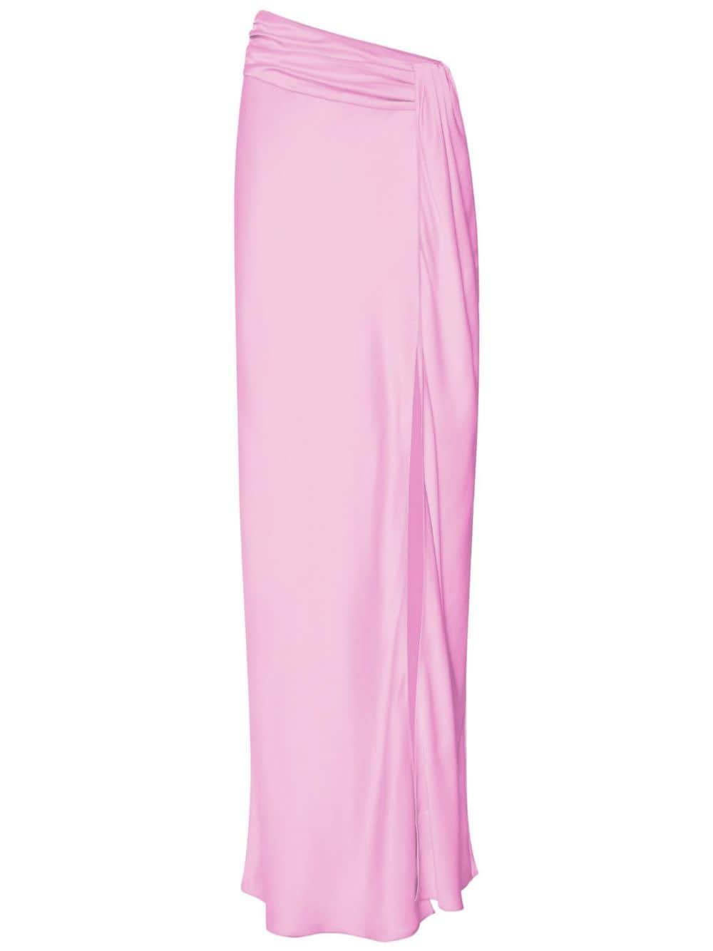 LAPOINTE asymmetric satin maxi skirt - Pink von LAPOINTE