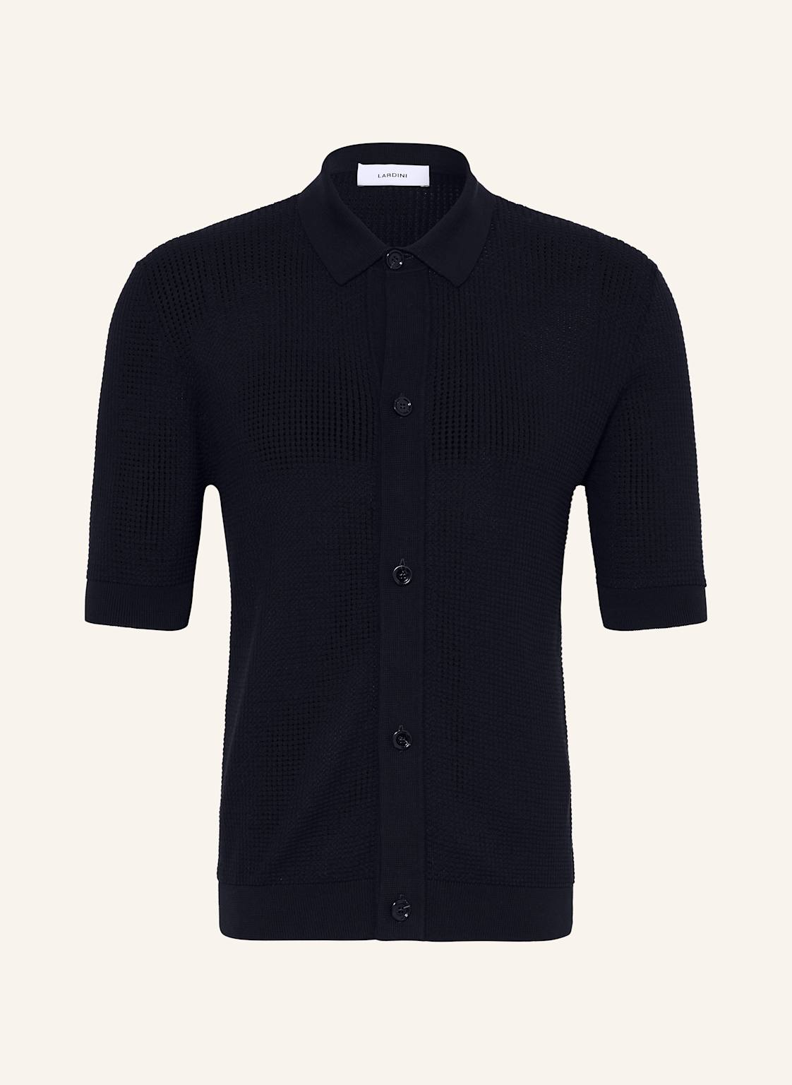 Lardini Strickhemd Slim Fit blau Lardini Strickhemd Slim Fit blau von LARDINI