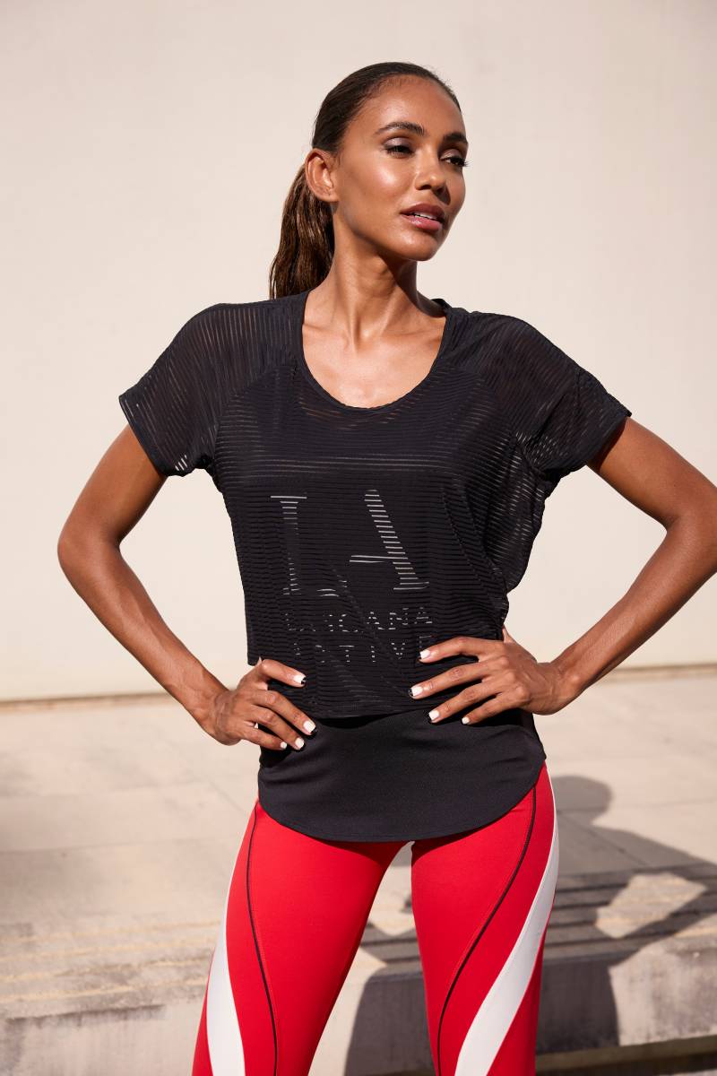 LASCANA ACTIVE Funktionsshirt, 2 in 1 T-Shirt im Layer-Design von LASCANA ACTIVE