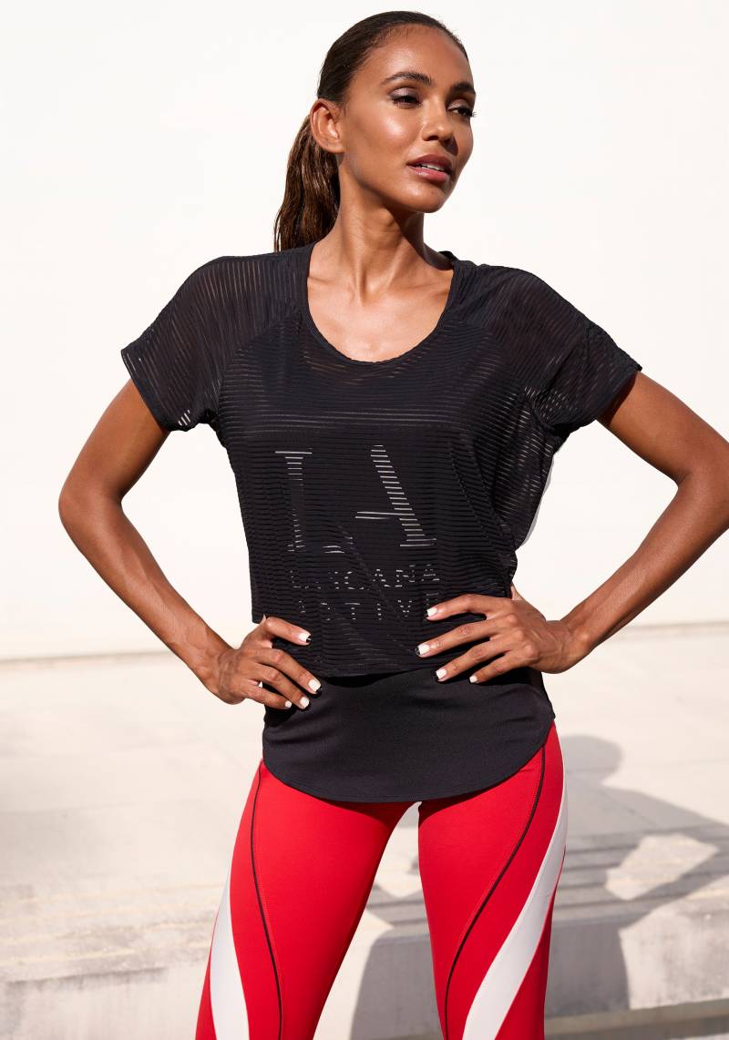 LASCANA ACTIVE Funktionsshirt, 2 in 1 T-Shirt im Layer-Design von LASCANA ACTIVE