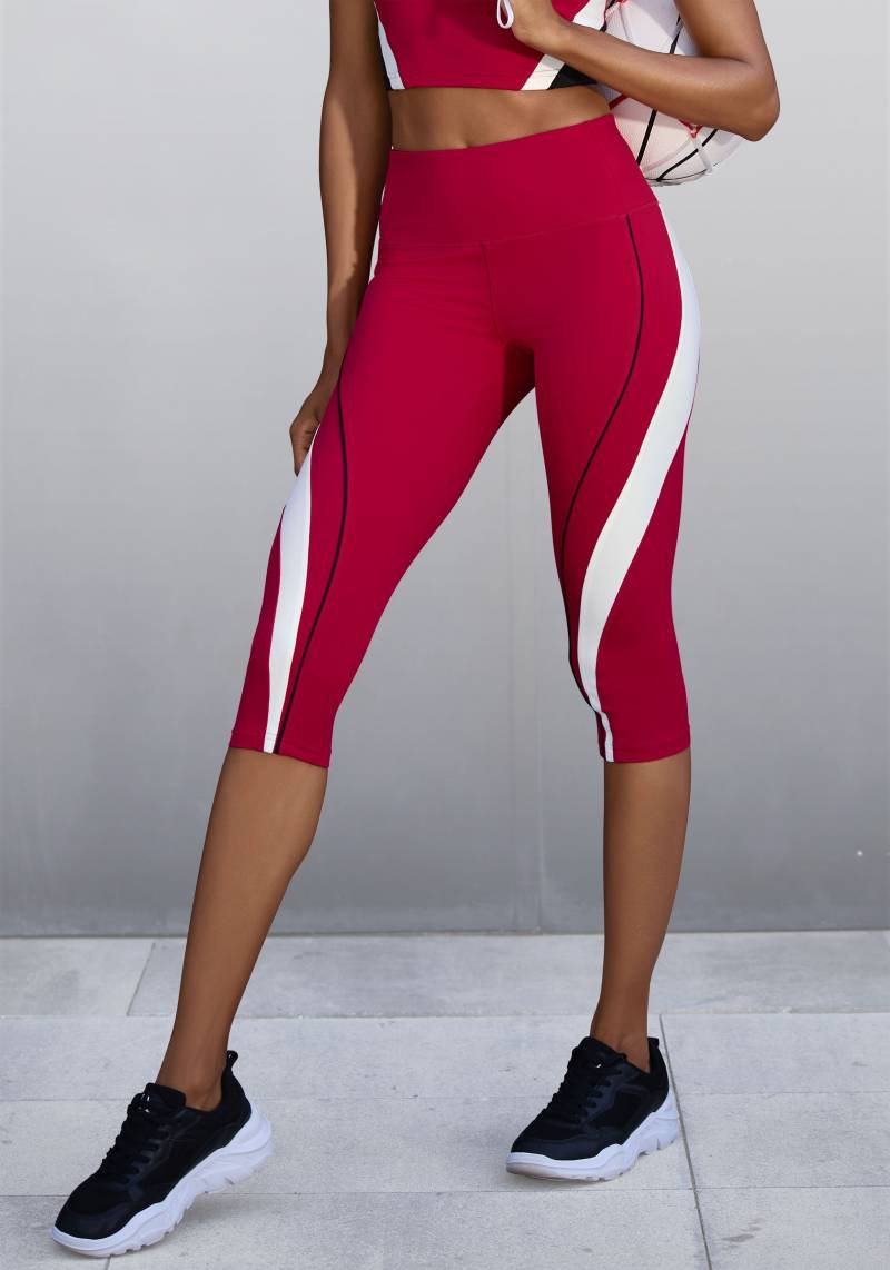LASCANA ACTIVE Caprihose, mit seitlichem Kontrasteinsatz von LASCANA ACTIVE
