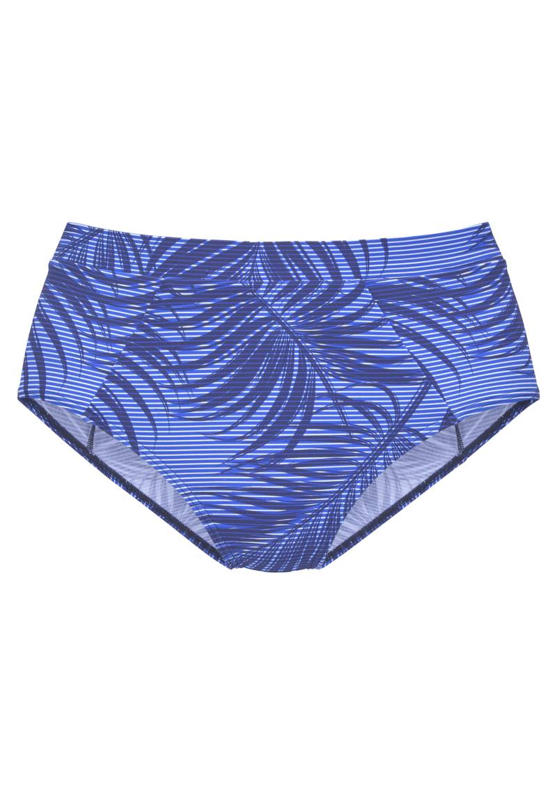 LASCANA ACTIVE Highwaist-Bikini-Hose »Coal«, im Mustermix aus Palmen und Streifen von LASCANA ACTIVE
