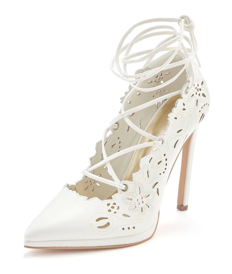 LASCANA Belle Affaire High-Heel-Pumps »Stiletto Pump mit Cut-Outs,«, Mit Schnürbänder und hohem Absatz von LASCANA Belle Affaire