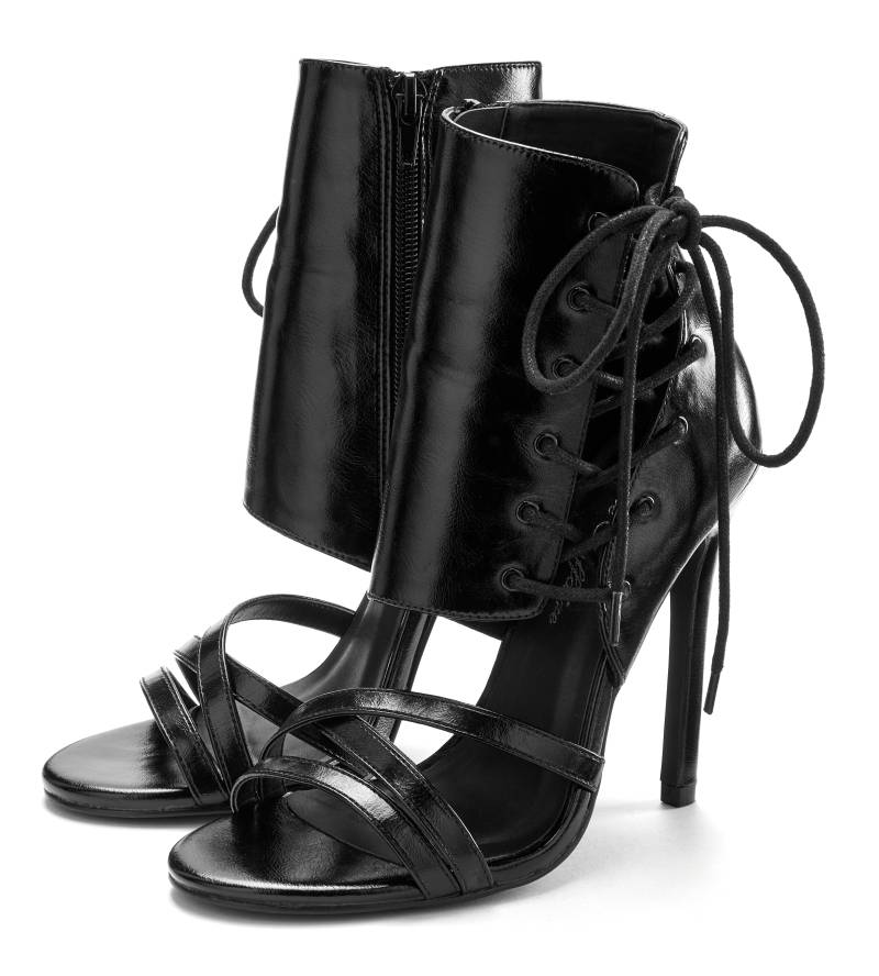 LASCANA Belle Affaire High-Heel-Sandalette »Sandalette mit raffinierter Schnürung,«, verführerischer Sommerschuh mit Schnürung, offener Schuh, Sandale von LASCANA Belle Affaire