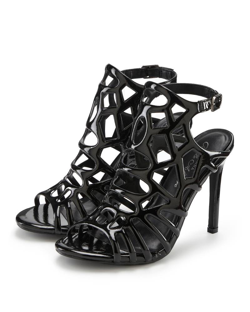 LASCANA Belle Affaire High-Heel-Sandalette »Sandalette mit Cut-Outs,«, verführerischer Sommerschuh in Lack-Optik, Sandale von LASCANA Belle Affaire