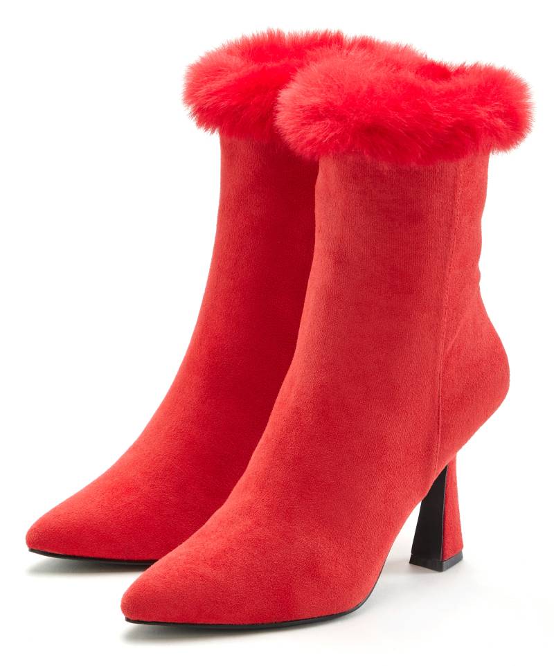 LASCANA Belle Affaire High-Heel-Stiefelette »Ankleboots mit Reissverschluss,«, Spule Absatzschuh von LASCANA Belle Affaire