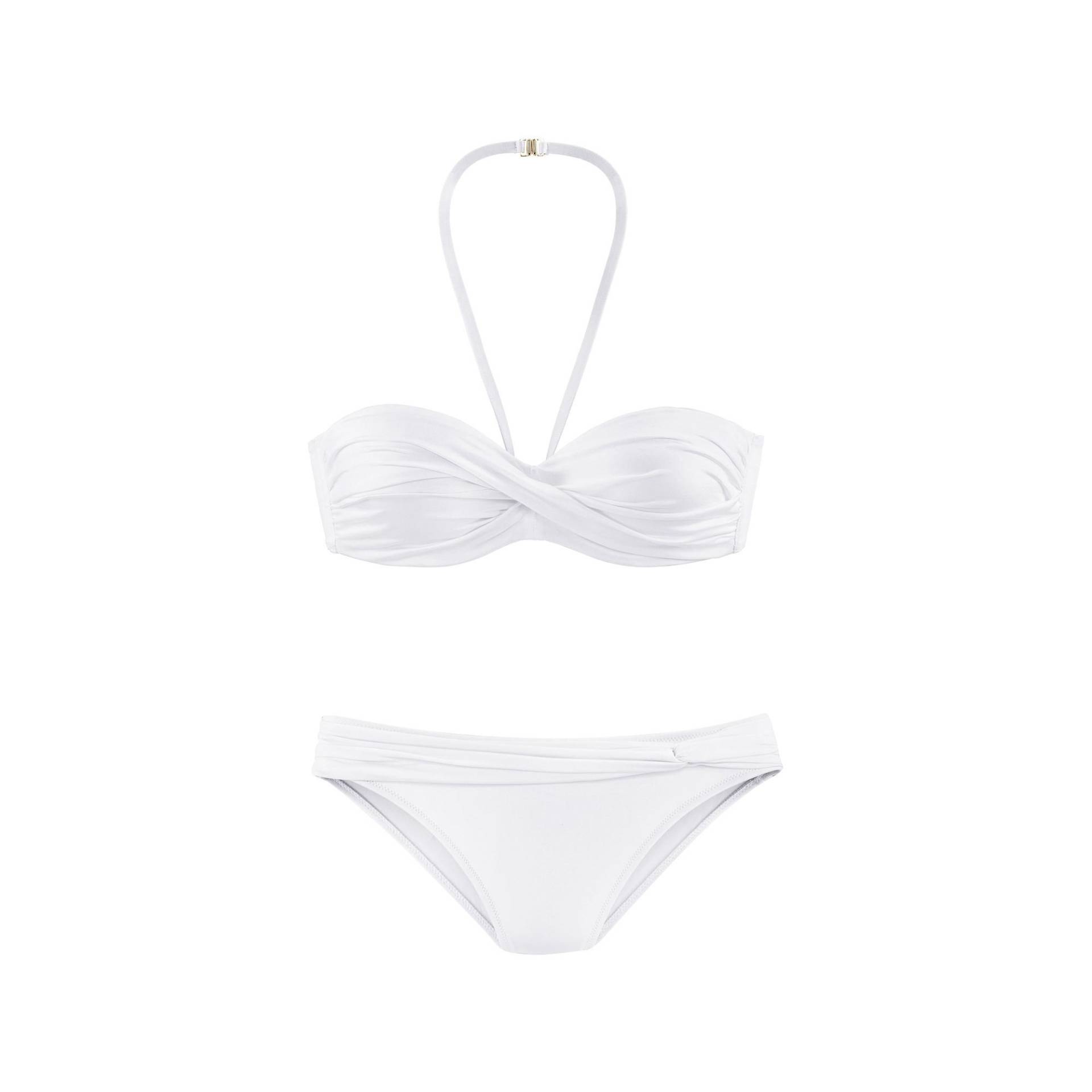 Bandeau-top, Verstärkung Damen Weiss B/40 von LASCANA