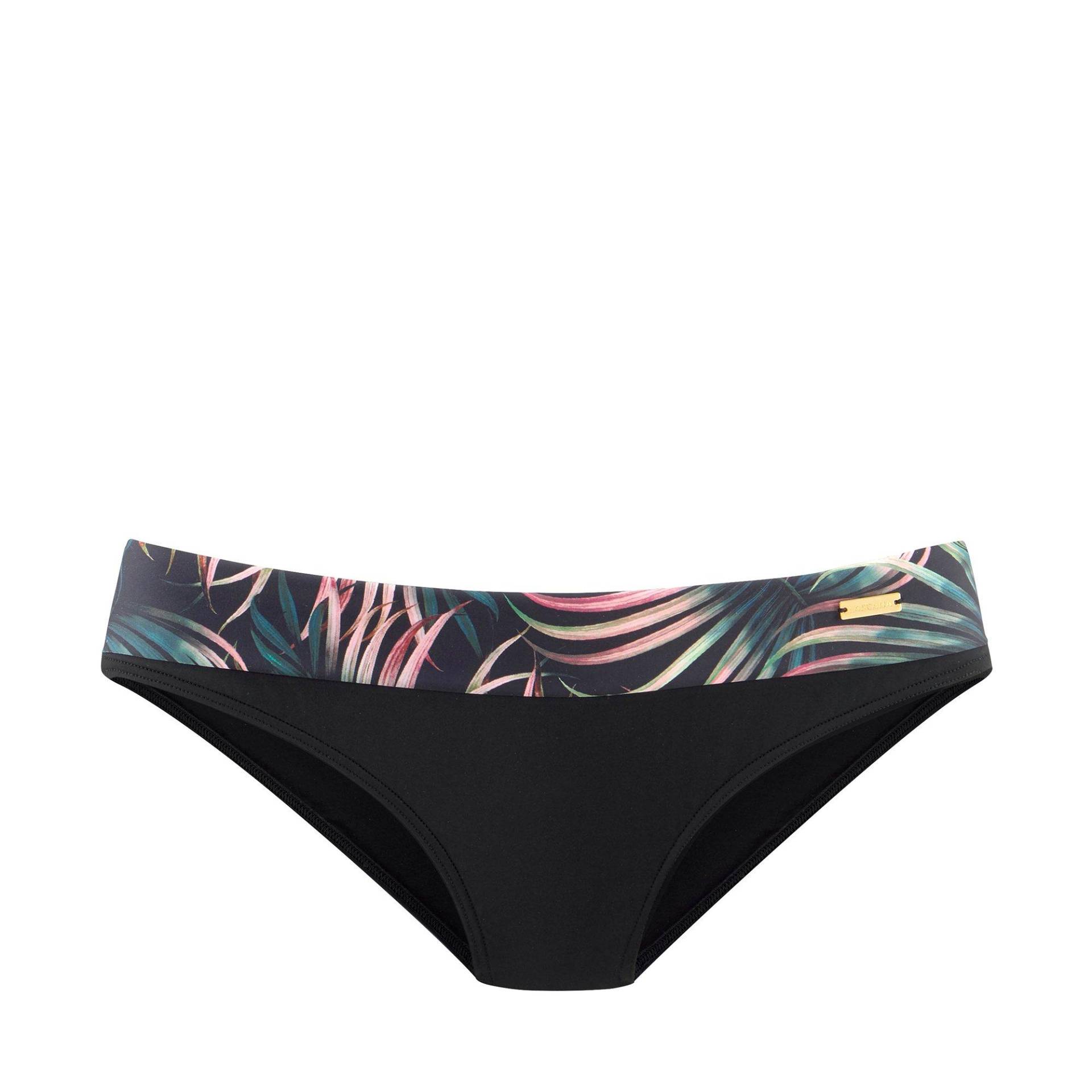 Bikini Unterteil, Slip Damen Schwarz 40 von LASCANA