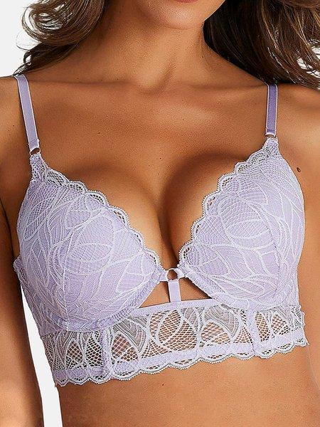 Bustier Push-up-bh Alicia Damen Violett Bedruckt C/70 von LASCANA