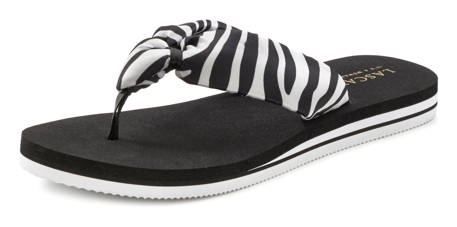 LASCANA Badezehentrenner, Sandale, Pantolette, Badeschuh ultraleicht mit softem Band VEGAN LASCANA Badezehentrenner, Sandale, Pantolette, Badeschuh ultraleicht mit softem Band VEGAN von LASCANA