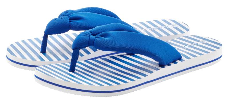 LASCANA Badezehentrenner, Sandale, Pantolette, Badeschuh ultraleicht mit softem Band VEGAN von LASCANA