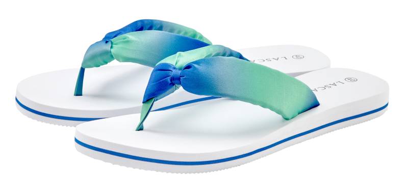 LASCANA Badezehentrenner, Sandale, Pantolette, Badeschuh ultraleicht mit softem Band VEGAN von LASCANA