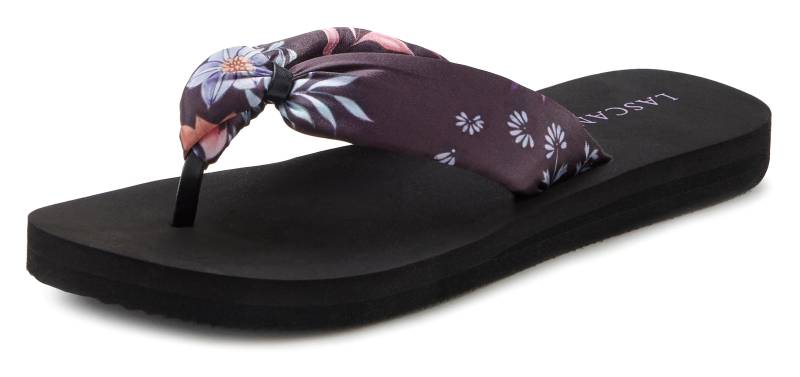 LASCANA Badezehentrenner, Sandale, Pantolette, Badeschuh ultraleicht mit softem Band VEGAN von LASCANA