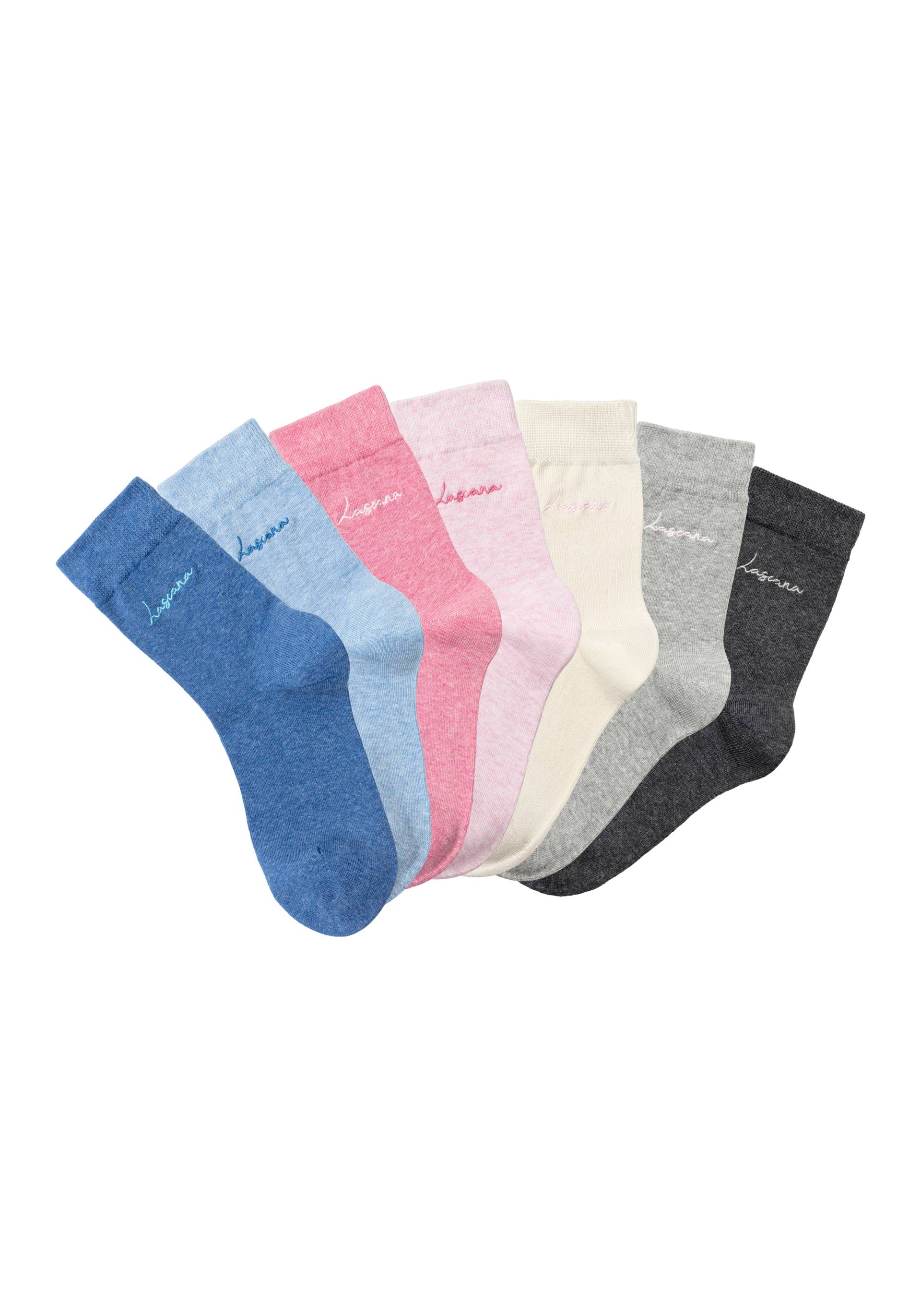 LASCANA Basicsocken, (Box, 7 Paar) von LASCANA