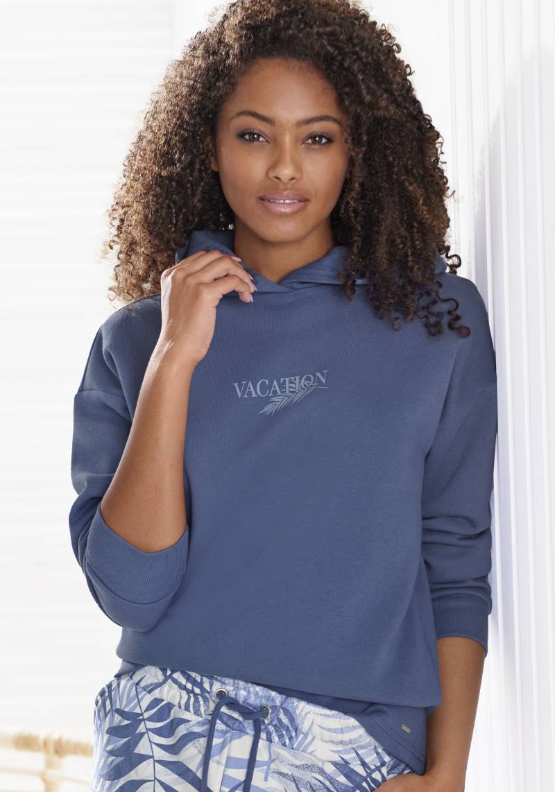LASCANA Hoodie, (1 tlg.), Kapuzensweatshirt, Loungeshirt mit Frontprint, Loungewear von LASCANA