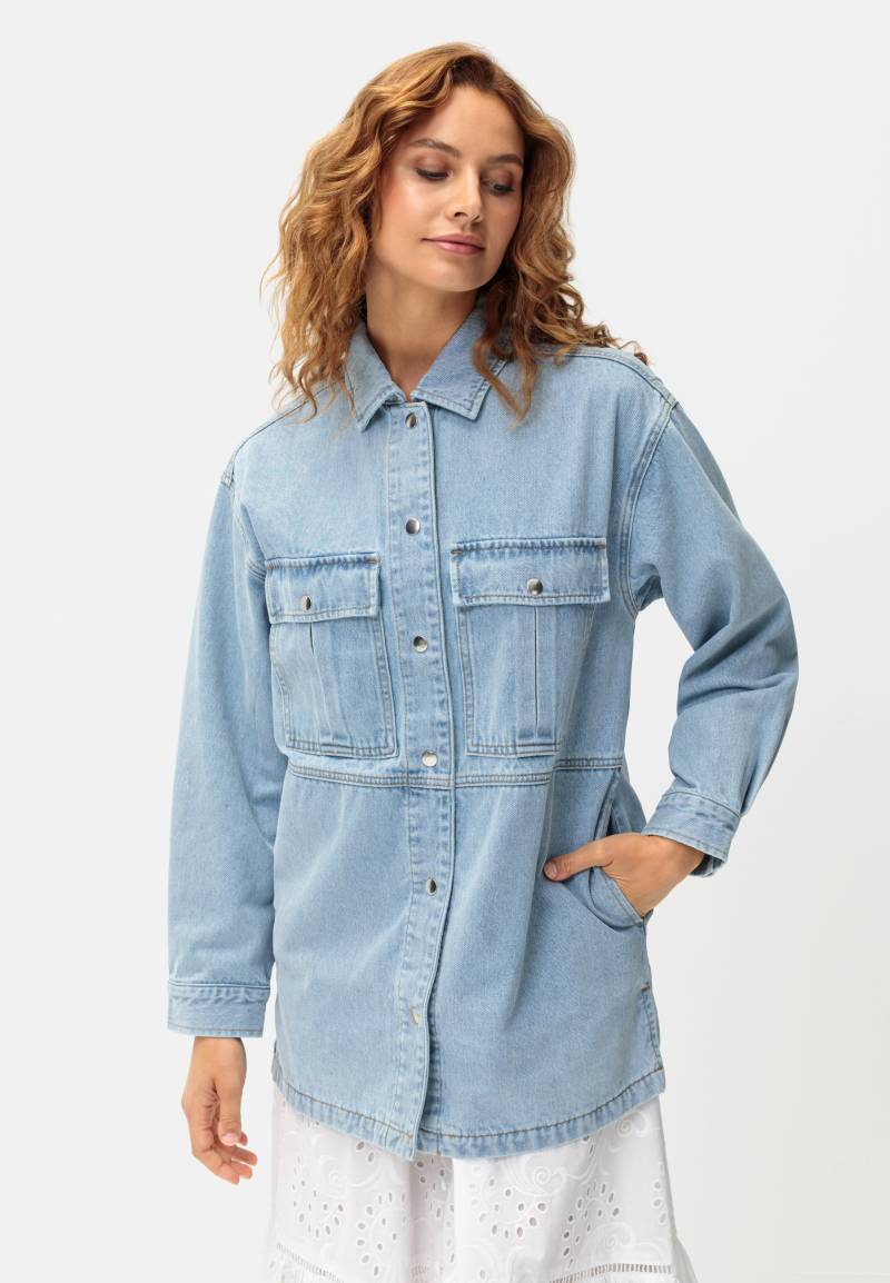 LASCANA Jeansjacke, mit seitlichen Schlitzen von LASCANA
