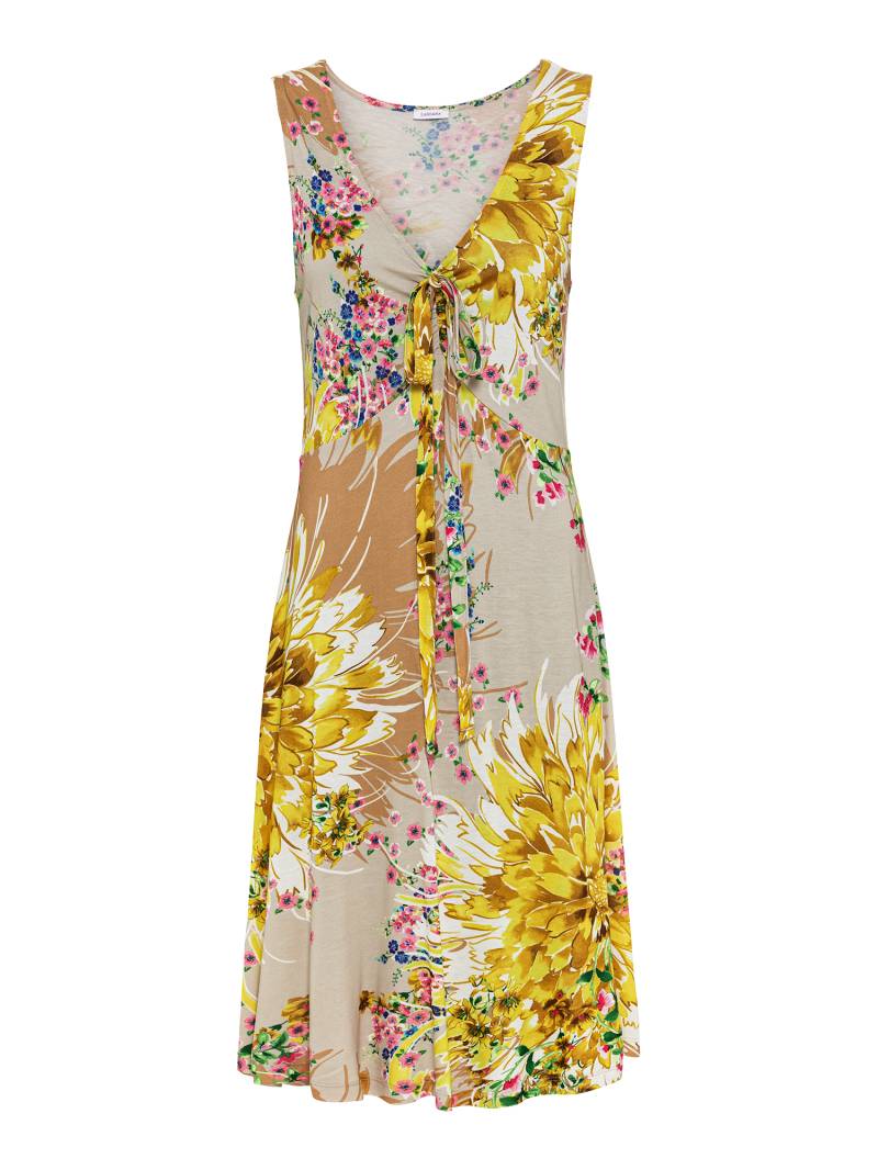 LASCANA Jerseykleid, mit Alloverdruck und Bindeband, Trägerkleid, Strandkleid, sommerlich von LASCANA