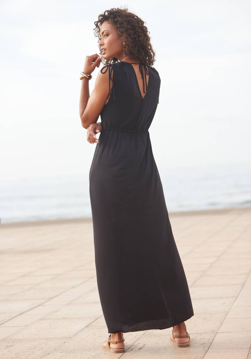 LASCANA Maxikleid, mit Details an den Trägern von LASCANA